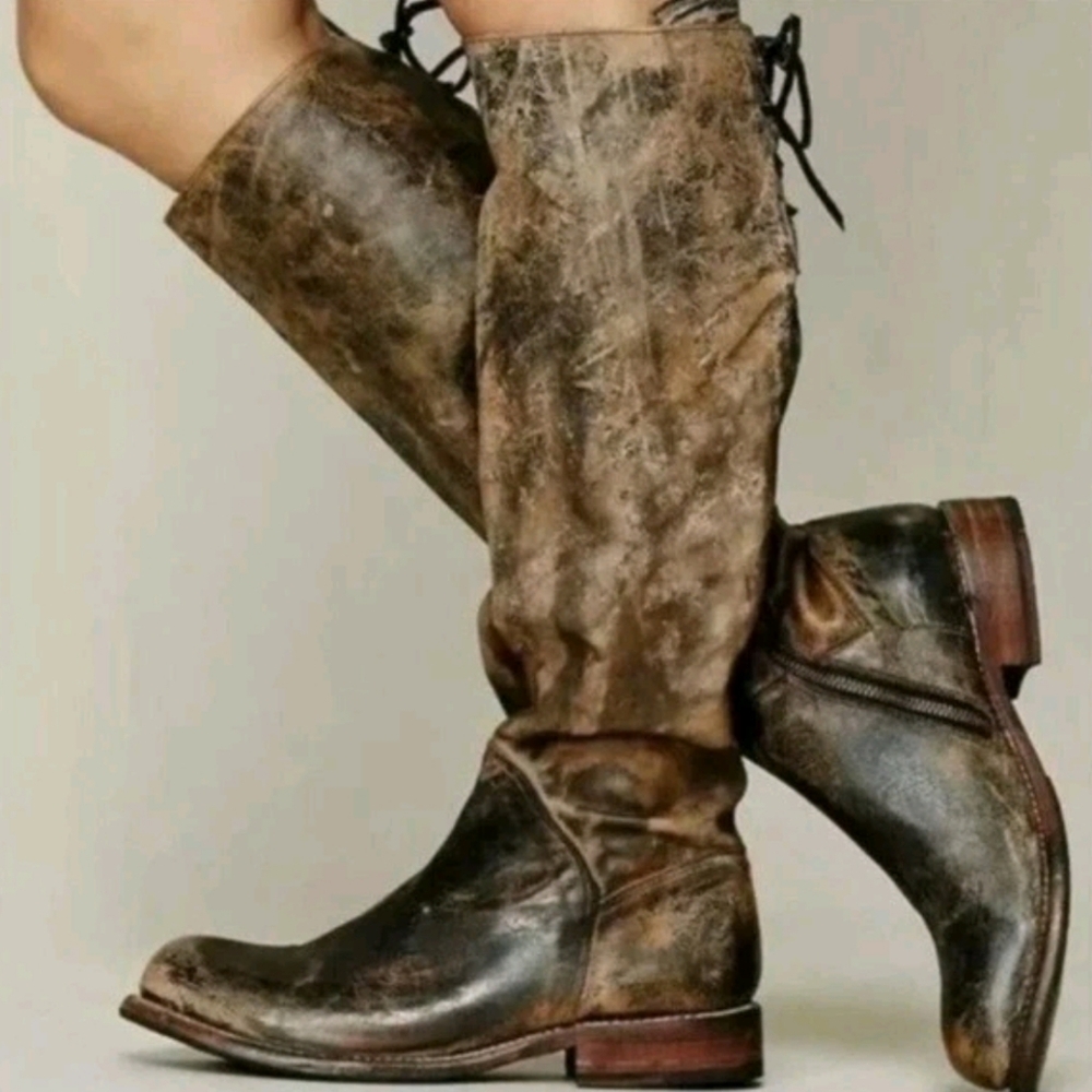 Bed Stu Manchester Rustic Leather Equestrian Riding Boots Women's Size 6.5